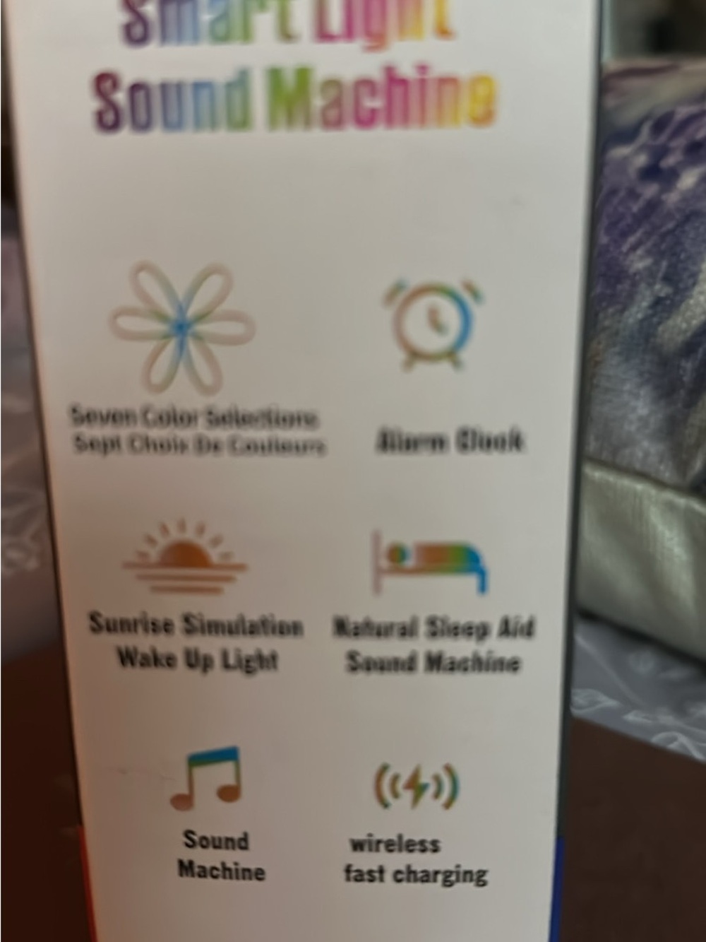 Smart Light Sound Machine - Rainbow Gradient G Design - Picture 4 of 4